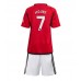 Manchester United Mason Mount #7 Replika Babykläder Hemma matchkläder barn 2023-24 Korta ärmar (+ Korta byxor)
